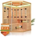 Artsauna Infrarotkabine Kiruna150 mit 8 Vollspektrum- & 1 Fl&auml;chenstrahler, 3