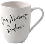 Villeroy & Boch - Statement, Becher mit Henkel, Good Morning Sunshine, 280ml,...