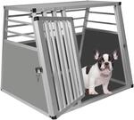 EUGAD Hundetransportbox Aluminium, Autotransportboxen f&uuml;r gro&szlig;e/mittlere Hunde