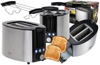 CAMRY CR 3215 Edelstahl Toaster 2 Scheiben, 850 W, mit Funktionen: Aufw&auml;rmen,