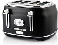 Westinghouse Retro-Toaster, 4 Scheiben, extra breite Schlitze, Warmhaltegestell, 1750