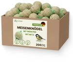 Premium Meisenkn&ouml;del mit Insekten, 200 St&uuml;ck (18kg) &ndash; Ganzj&auml;hriges