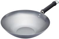KitchenCraft World of Flavours Unbeschichteter Wok f&uuml;r Induktionsherd, Chinesisches