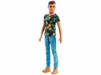 Mattel Barbie FJF73 Ken Fashionistas Puppe in Shirt mit Ananas-Print und Boots