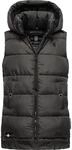 MARIKOO Damen warme Winter Steppweste mit Kapuze Zarinaa Anthracite Gr. S
