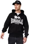 Lonsdale Herren Kapuzensweatjacke mit Rei&szlig;verschluss schmale Passform KRAFTY M,