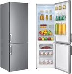 WOLKENSTEIN KGK280D Stand K&uuml;hl-Gefrierkombination | Inox Design | 180x55cm | 191L