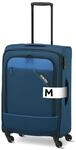 paklite Reisekoffer 4 Rollen, Weichschalen Rollkoffer mittelgro&szlig;, erweiterbar,