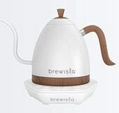 Brewista Artisan Pearl Wei&szlig; und wei&szlig;er Sockel | Wasserkocher | Schwanenhalsauslauf