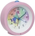 TFA Dostmann Analoger Kinder Wecker Einhorn, 60.1033.12, mit Pferdemotiv, ohne