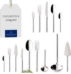 Villeroy und Boch - Montauk Tafelbesteck, 113 tlg., f&uuml;r bis zu 12 Personen,