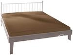 Bassetti Spannbettlaken Uni M6/579 Fango Baumwolle/Elastan, Ma&szlig;e: 140cm x 200cm,