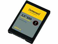 Intenso Interne 2,5" SSD SATA III Performance, 1 TB, 550 MB/Sekunden, Schwarz,
