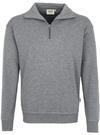 HAKRO Zip-Sweatshirt, grau-meliert, Gr&ouml;&szlig;en: XS - XXXL Version: M - Gr&ouml;&szlig;e M