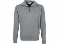 HAKRO Zip-Sweatshirt, grau-meliert, Größen: XS - XXXL Version: M - Größe M