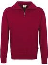 HAKRO Zip-Sweatshirt, weinrot, Gr&ouml;&szlig;en: XS - XXXL Version: M - Gr&ouml;&szlig;e M