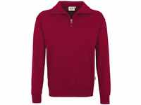 HAKRO Zip-Sweatshirt, weinrot, Größen: XS - XXXL Version: M - Größe M