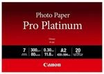 Canon PT-101 Pro Platinum Fotopapier - DIN A2, 20 Blatt (300 g/qm) f&uuml;r