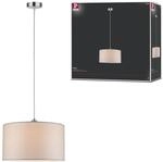 Paulmann 70924 Pendelleuchte Tessa rund max. 60 Watt H&auml;ngelampe Creme, Eisen