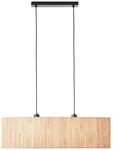 BRILLIANT Lampe, Wimea Pendelleuchte 2flg schwarz/natur, 2x A60, E27, 52W, Kabel