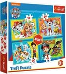 Trefl, TR34346 Puzzle, Das lustige Team von PAW Patrol, von 12 bis 24 Teilen, 4...