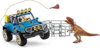 SCHLEICH 41464 Gel&auml;ndewagen mit Dino-Au&szlig;enposten, f&uuml;r Kinder ab 5-12 Jahren,