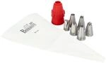 Birkmann, Set, waschbar, Spritzbeutel, Adapter & 6 T&uuml;llen, Edelstahl, wei&szlig;,...