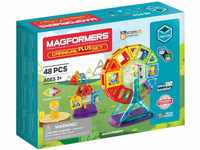 Magformers Carnival Plus 48-Piece Magnetic Construction Set. Makes Fairground...