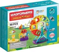 Magformers Carnival Plus 48-Piece Magnetic Construction Set. Makes Fairground...