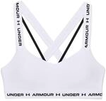 Under Armour Damen UA Crossback Mid Bra, atmungsaktiver Sport BH, komfortabler BH mit