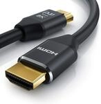 CSL - 0,5m 50cm 8K HDMI Kabel 0,5 Meter 8K @ 60Hz 4K @ 120Hz mit DSC ARC 3D Highspeed