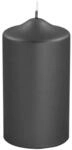 Fink Candle Stumpenkerze, metallic schwarz, H&ouml;he 15cm,Durchmesser 8cm
