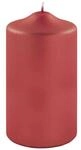 Fink Kerze, Metallische Stumpenkerze, Paraffin, Rot, Zylindrisch, 8 cm x 8 cm x 15