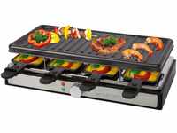 Clatronic RG 3757 Raclette-Grill, 1400 Watt, für bis zu 8 Personen, Grillfläche: