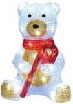 DEUBA&reg; Weihnachtsdeko LED Acryl Figur Teddy Au&szlig;en Innen 25cm Gro&szlig; Weihnachten