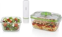 Princess Set de Bo&icirc;tes Alimentaires en Verre avec Mise sous Vide Manuelle, Pompe &agrave;