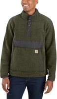 Carhartt Herren Relaxed Fit Fleece Pullover Fleecejacke, Basilikum Heather, XL