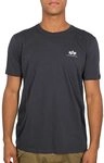 Alpha Industries Basic T Small Logo T-Shirt f&uuml;r Herren Iron Grey