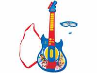 Lexibook - Paw Patrol Chase - Beleuchtete elektronische Gitarre mit Mikrofon, Brille