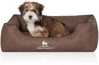 Knuffelwuff Orthop&auml;disches Hundebett Tampa aus laser-gestepptem Kunstleder M-L...
