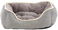 Dehner Lieblinge Hundebett und Katzenbett Sammy, ca. 47 x 37 x 17 cm, Polyester, grau
