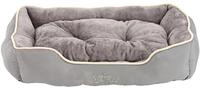 Dehner Lieblinge Hundebett und Katzenbett Sammy, ca. 75 x 58 x 19 cm, Polyester, grau