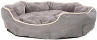 Dehner Lieblinge Hundebett und Katzenbett Sammy, oval, ca. 70 x 65 x 14 cm,