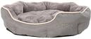 Dehner Lieblinge Hundebett und Katzenbett Sammy, oval, ca. 57 x 52 x 14 cm,