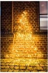 Galaxy LED Tannenbaum zur Wandbefestigung 200cm mit 200 warmwei&szlig;en LED