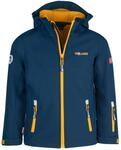 Trollkids Kids Oslofjord Jacket 140, Mystic Blue/Yellow