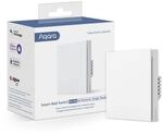 Aqara Smarter Lichtschalter H1 EU (ohne Neutralleiter, Einzelwippe), Ausgestattet mit