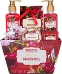 BRUBAKER Cosmetics Bade- und Dusch Set floraler Rosen- und Veilchen Duft - 7-teilig -