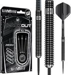 WINMAU Blackout Series 22g Parallel Steel Tip Dartpfeile &ndash; 90% Tungsten Darts &ndash;
