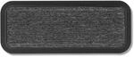 Fu&szlig;matte Au&szlig;en & Innen - 25x60 cm - Grau Linien - Sauberlauf T&uuml;rmatte rutschfest -